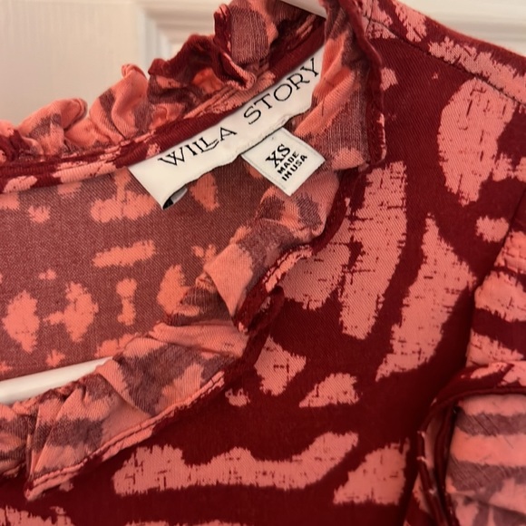 EUC Willa Story tiered midi dress, size XS - Picture 3 of 4